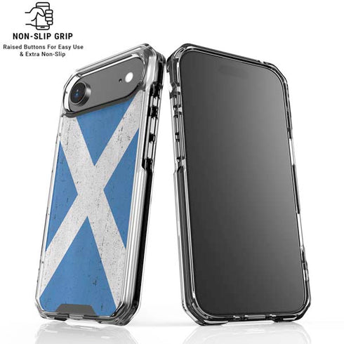 Scotland Flag Distressed iPhone 17 Air Clear Case